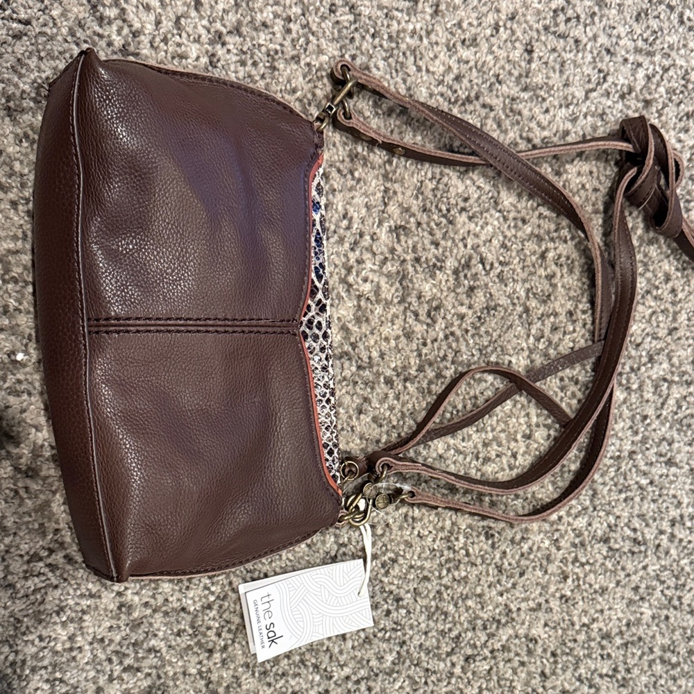 The Sak Dark Brown Crossbody Bag